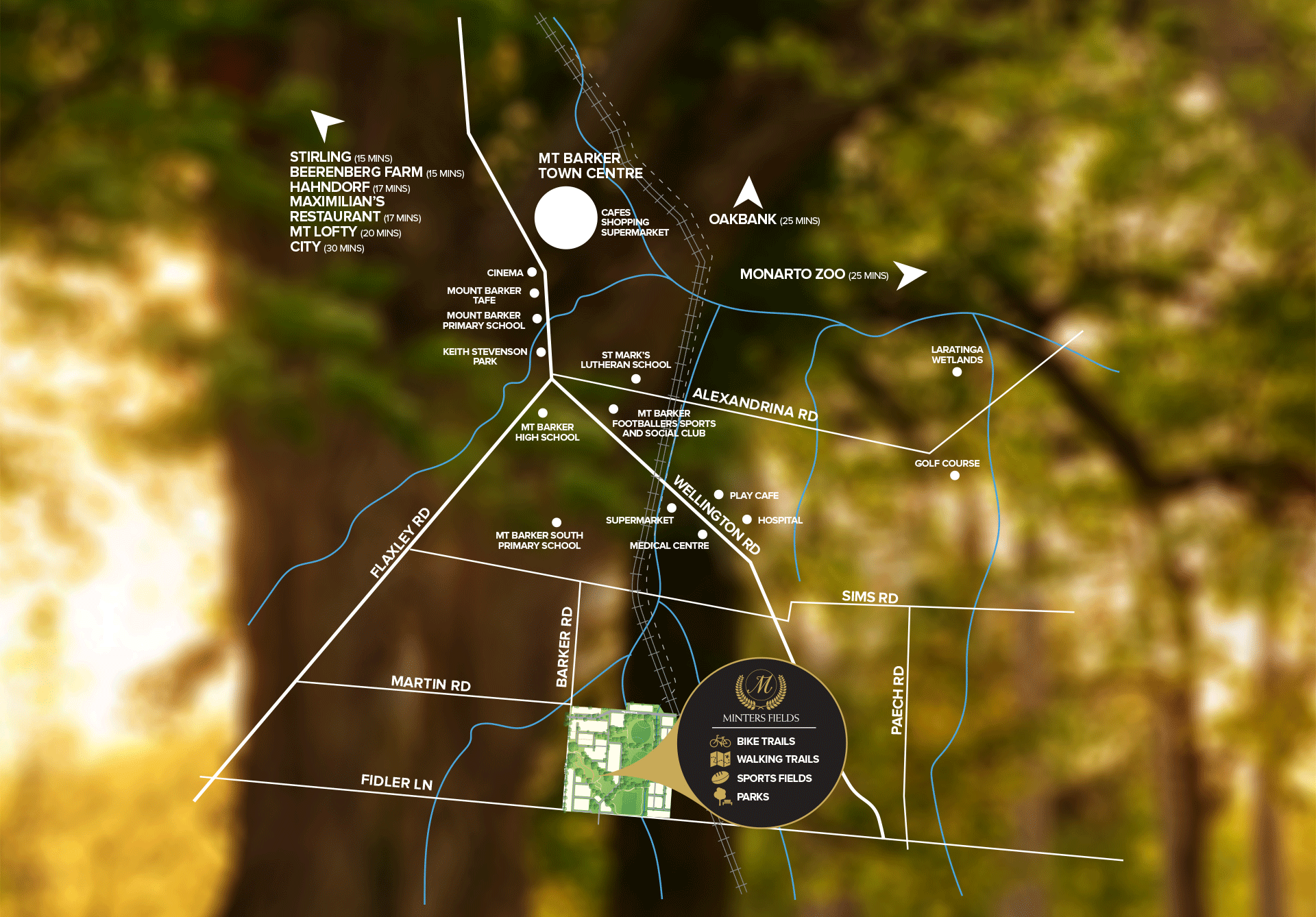 Minters Fields area map
